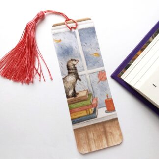 Autumn Ferret Bookmark: 2x6"