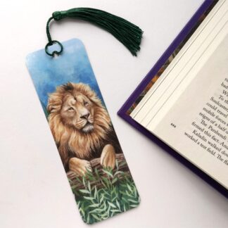 Lion Bookmark: 2x6"