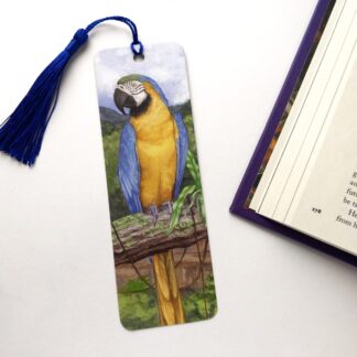 Macaw Bookmark: 2x6"