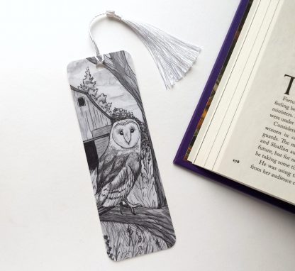 Barn Owl Bookmark: 2x6"