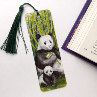 Panda and Cub Bookmark: 2x6"