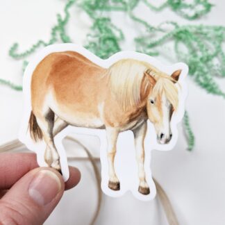 Horse Vinyl Waterproof Die Cut Sticker- 2.5 x 3 inch