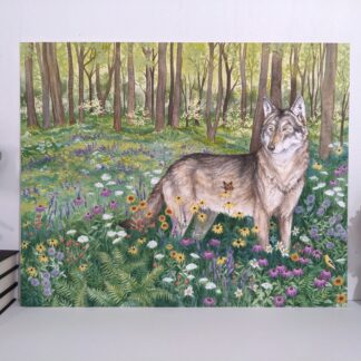 Wild Meadow 16x20 inch Acrylic on Watercolor Paper (Unframed)