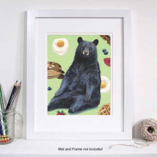 Breakfast Bear- 11x14 Inch Art Print
